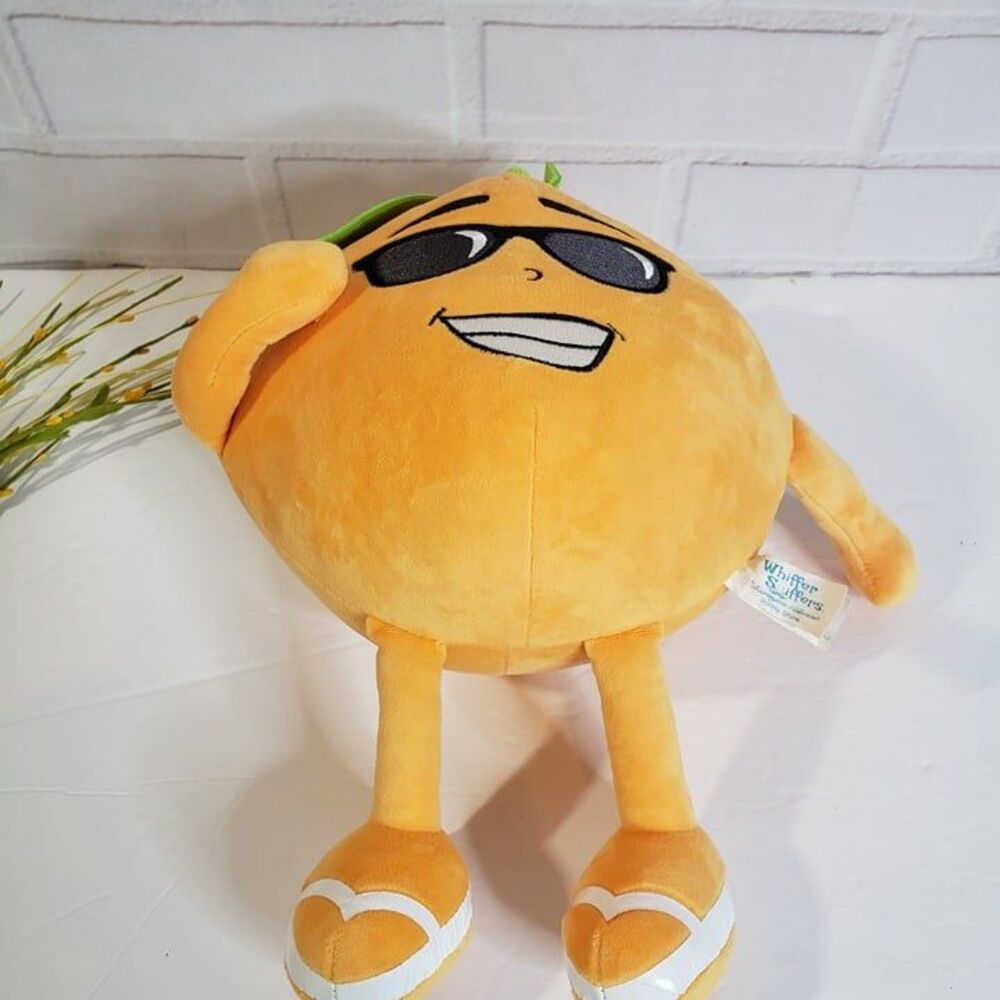 Whiffer Sniffers Plush Orange Sonny Shine 11" Happy Huggable Stuffed Fruit - Picture 7 of 9